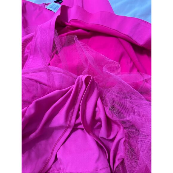 NWT Torrid Hot Pink Mini Satin Skater Dress Size 20 - Picture 11 of 13
